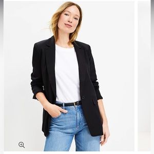 NWT LOFT Long Modern Black Blazer | 4